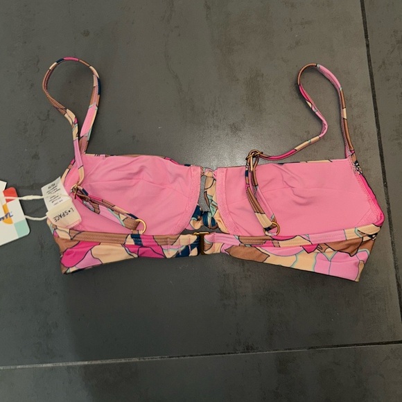 L*Space Womens  Rose Triangle Bikini Top Size XS - Picture 5 of 7
